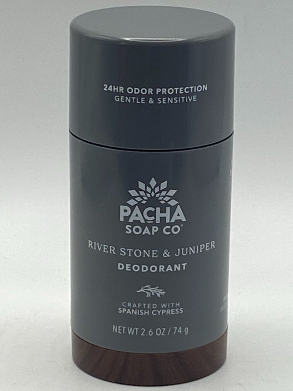 PACHA Soap Co. River Stone & Juniper Natural Deodorant (2.6 oz / 74 g) - New